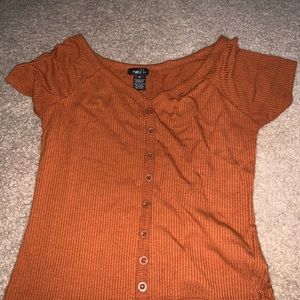 Rust Short Sleeve Top